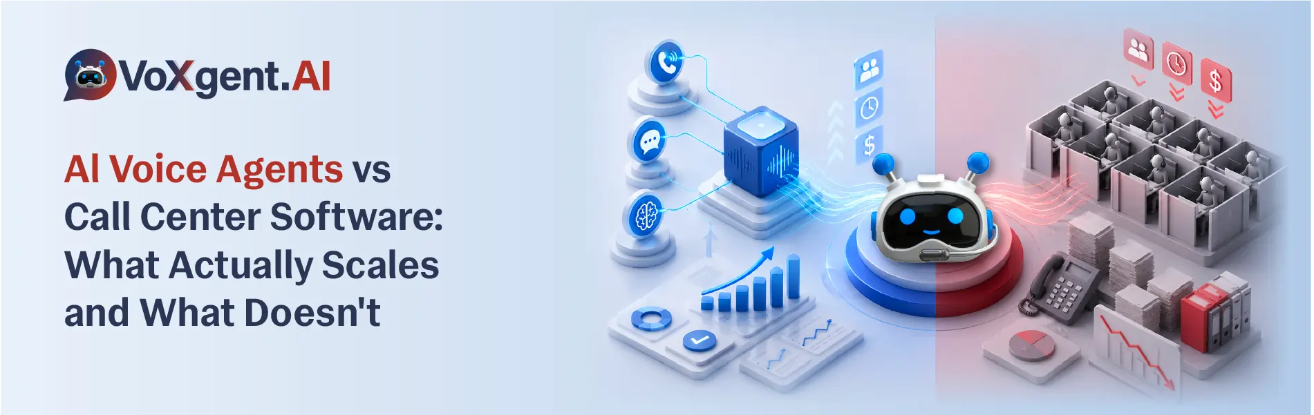 Ai voice agent vs call center software